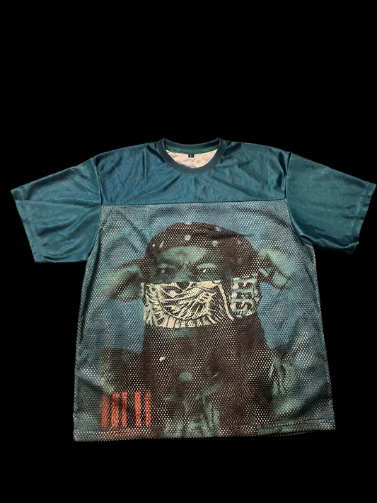 Green and black Montana of 300 jersey