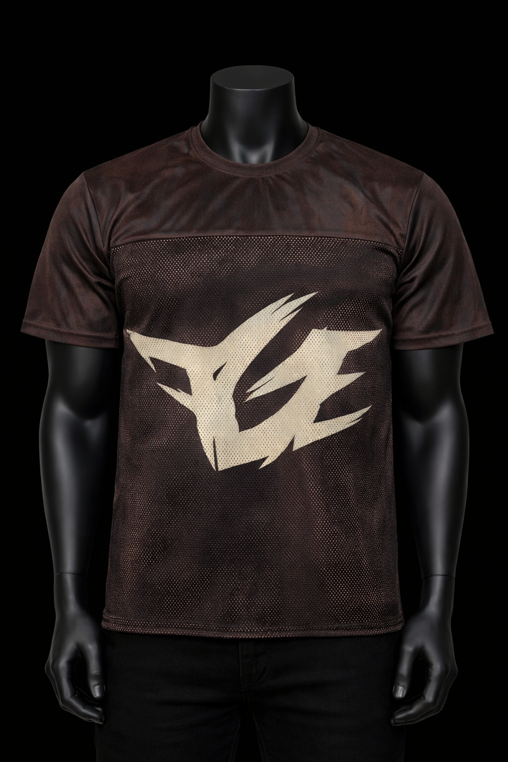brown and white FGE jersey