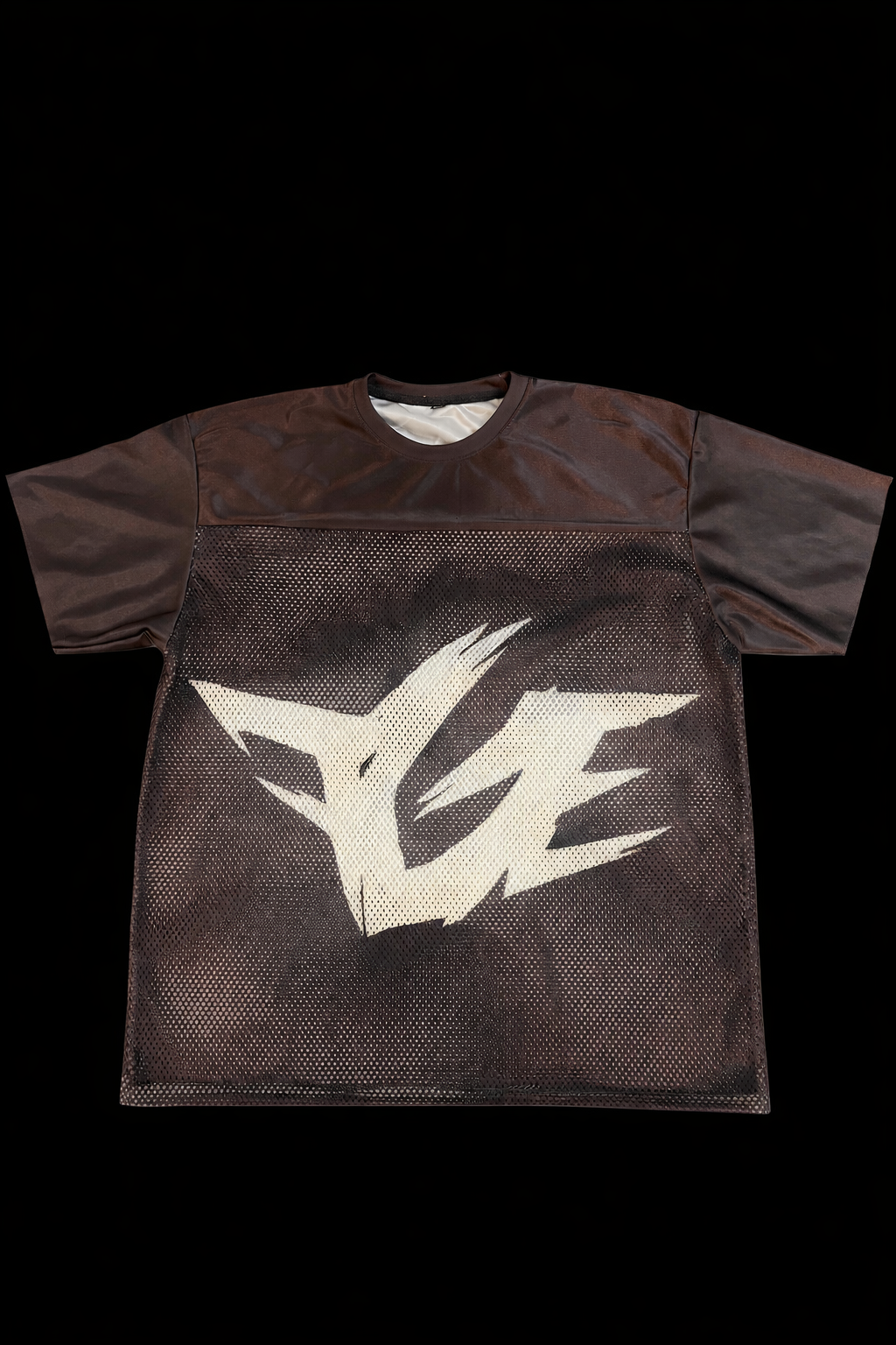 brown and white FGE jersey